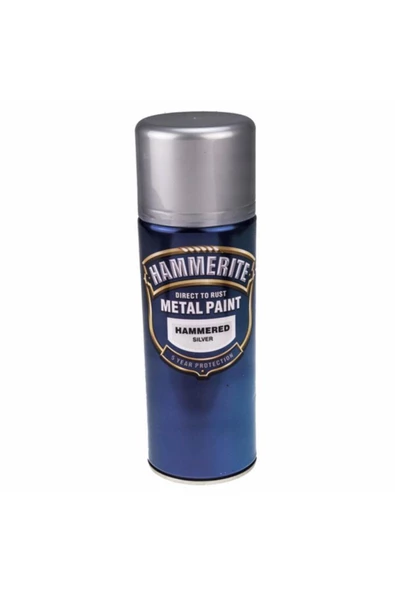 Hammerıte Pürüzsüz Metal Sprey Boya Gümüş 400 ml