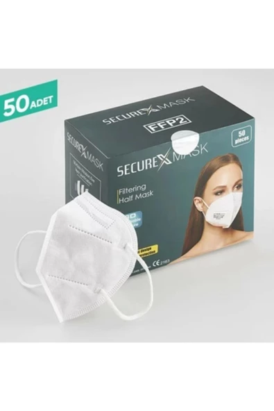 Unıversal Sertifikalı Ce Belgeli Securex Ffp2/n95 Her Biri Tekli Pakette Maske 50 Adet - 2