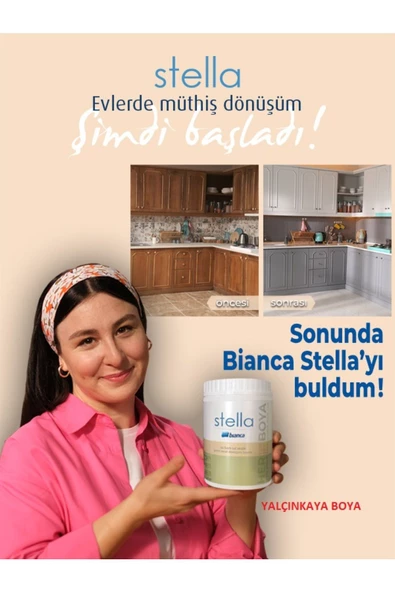 BİANCA  SET 1 LT BOYA(TORTUM) +MAXIMO SIVI CAM+BOYACI KABI+MERMER SPREYİ +RULO TAKIMI VE TEK RULO UÇ - 3