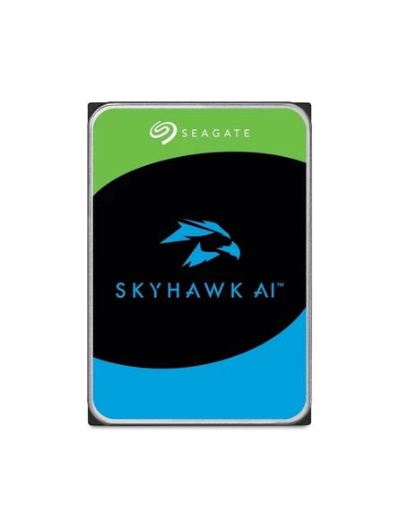 SEAGATE 16 TB SEAGATE 3.5 SKYHAWK AI SATA 512MB 7/24 GUVENLIK ST16000VE004 5 YIL RESMI DISTI GARANTILI