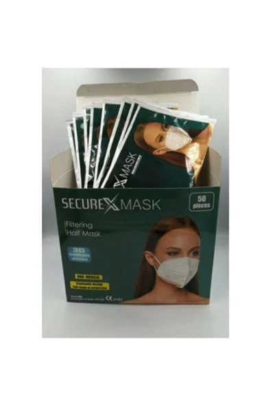 Unıversal Sertifikalı Ce Belgeli Securex Ffp2/n95 Her Biri Tekli Pakette Maske 50 Adet - 3