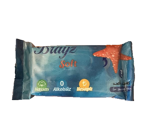 Brayz Soft Islak Mendil 15 Yaprak Mavi Okyanus Kokusu