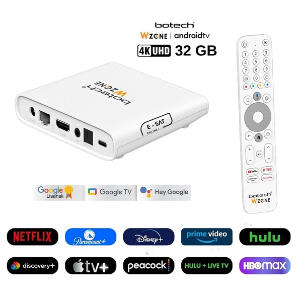 WZONE White 4K 2Gb 32Gb Lisanslı Android TV - 2