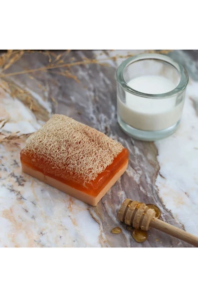 Çeyiz Bahçesi Doğal El Yapımı Kabak Lifli Aloe Vera & Eşek Sütlü Ballı 2'li Sabun - 4