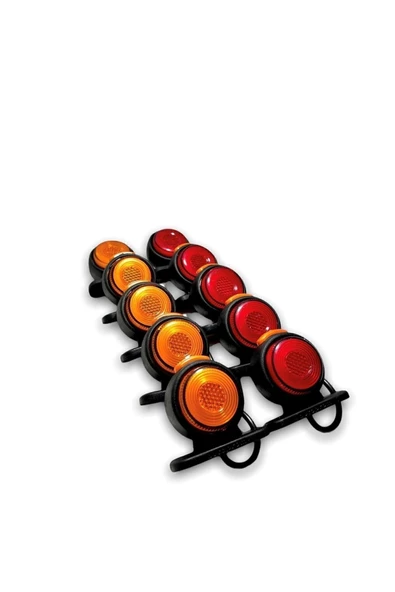 ÇERAY (10 Adet) Neon Mini Takoz Sarı-kırmızı 12v-24v - 4