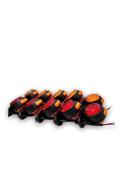 ÇERAY (10 Adet) Neon Mini Takoz Sarı-kırmızı 12v-24v - 5