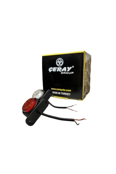 ÇERAY (10 Adet) Neon Mini Takoz Kırmızı-beyaz 12v-24v - 3