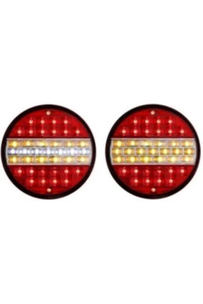 ÇERAY Hamburger Tip Ledli Stop Lamba 12 Volt 4 Modlu 6 Adet - 2