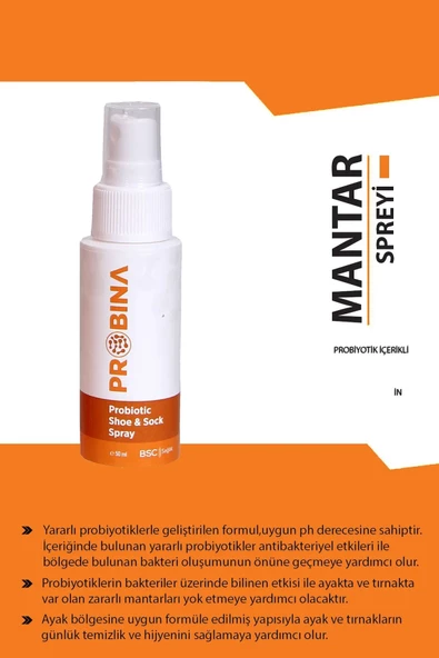 PROBINA Probiyotik Ayakkabı ve Çorap Spreyi - 2