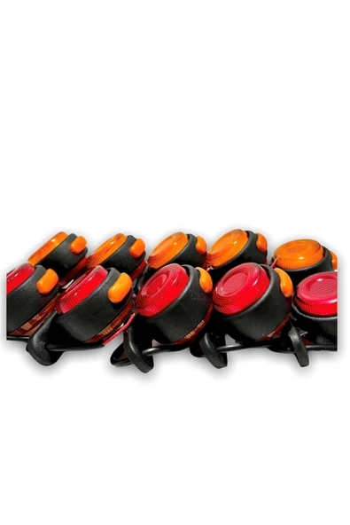 ÇERAY (10 Adet) Neon Mini Takoz Sarı-kırmızı 12v-24v - 3