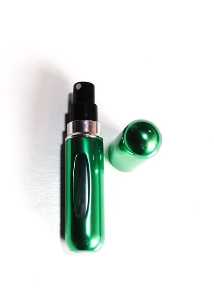 Yeşil Cep Parfüm Şişesi Çanta İçi Mini Doldurulabilir Seyahat Yedek Parfüm Şişesi 5 ml - 3