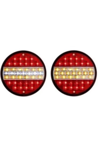 ÇERAY Hamburger Tip Ledli Stop Lamba 24 Volt 4 Modlu 6 Adet - 2