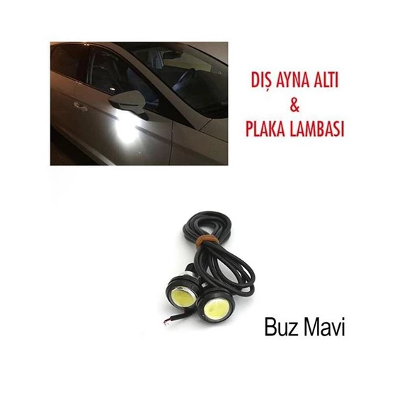 Lamba12V Ayna altı Kartal Göz 23mm Buz Mavi - 3