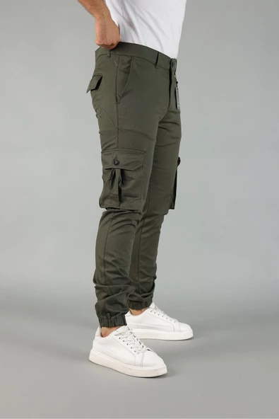 a02teks Erkek Cepli Kargo Pantolon Dar Kesim Likralı Yeni Sezon - Resim 2