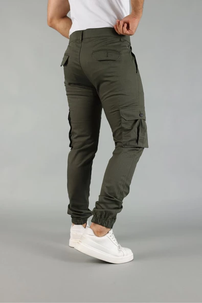 a02teks Erkek Cepli Kargo Pantolon Dar Kesim Likralı Yeni Sezon - Resim 3