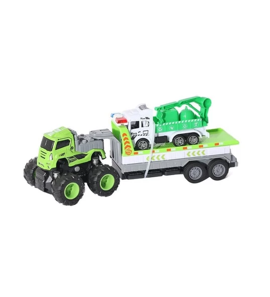 KLX600-365 Sürtmeli Die Cast 4x4 Temizlik Aracı Taşıyan Tır