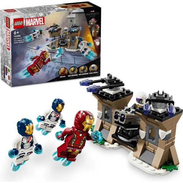 LEGO 76288  Marvel Iron Man ve Iron Ordusu, Hydra Soldier'a Karşı (135 Parça)