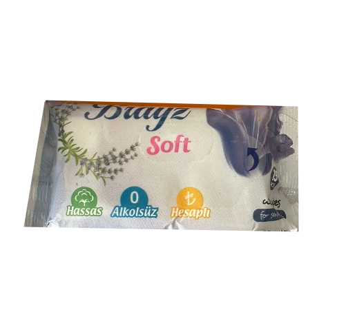 Brayz Soft Islak Mendil 15 Yaprak Mor Lavanta Kokusu