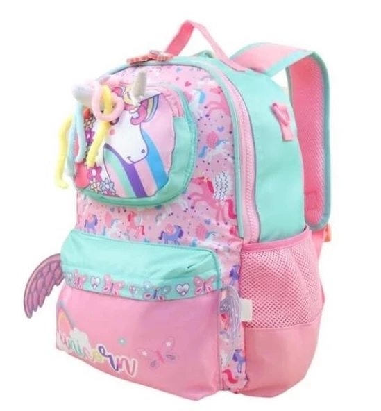 Vest İlkokul Çantası Turkuaz Pembe Unicorn - Resim 2