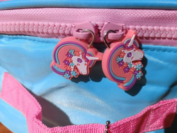 Vest İlkokul Çantası Turkuaz Pembe Unicorn - Resim 7