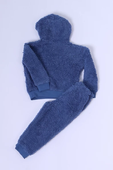 ERKEK BEBEK PELUŞ ALT ÜST TAKIM BASKILI D47 - 6