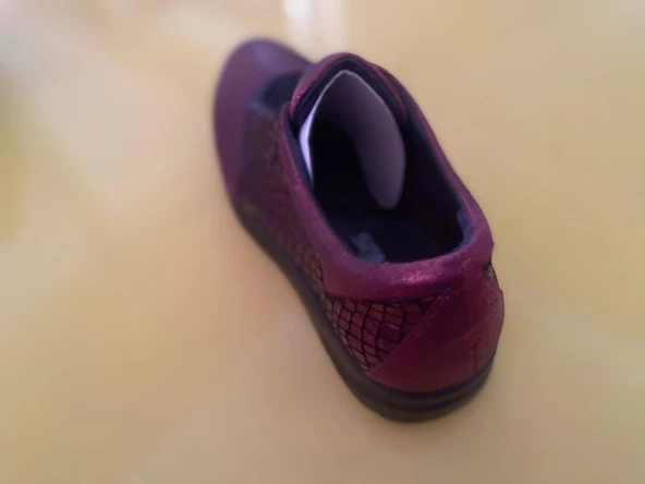 Kadın Ayakkabı13781k Bordo Günlük Platin Hafif Taban Ayakkabı 13781k - 4