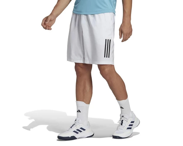Adidas Club 3STR Erkek Beyaz Tenis Şortu 7inç HS3251
