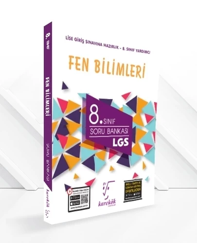 KAREKÖK YAYINLARI 8.SINIF LGS FEN BİLİMLERİ SORU BANKASI ürün görseli