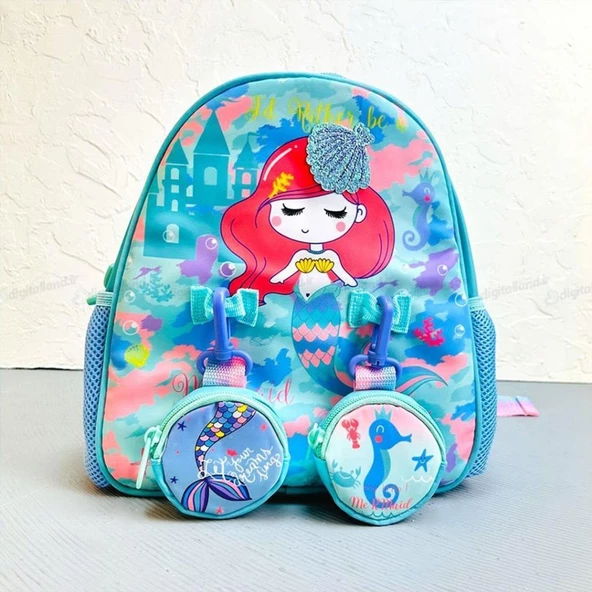 Vest Anaokulu Çantası Turkuaz Unicorn ürün görseli