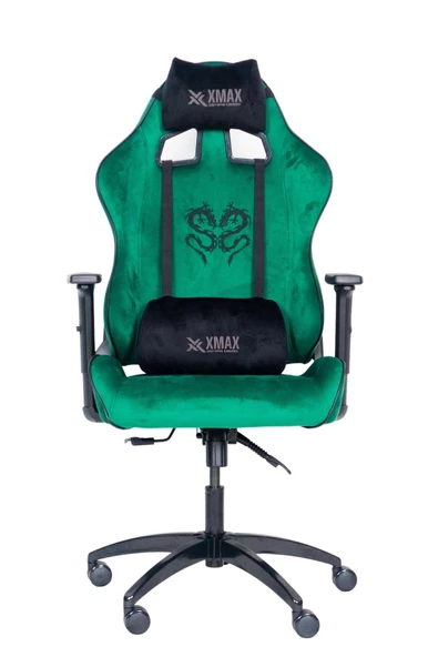 XMAX Rio Balerion Komple Baby Face Terletmez Kumaş Ultra Hissiyat Profesyonel Yeşil Oyuncu Koltuğu - Resim 3