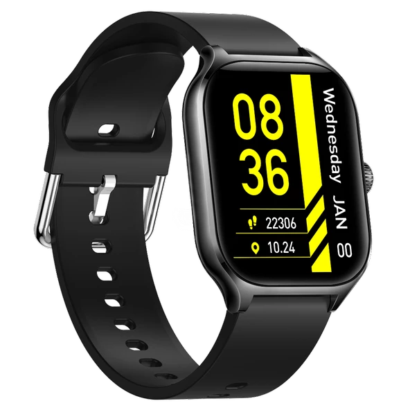 Fit7 Akıllı Saat Alüminyum Kasa Spor Silikon Kordon - 3