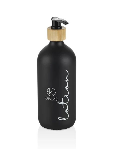 Selka Home 500 ML. Cam Sıvı Sabun ve Losyon Seti 2'li - 4