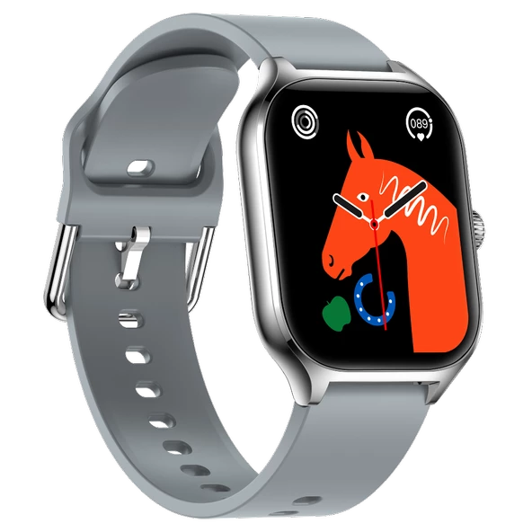 Fit7 Akıllı Saat Alüminyum Kasa Spor Silikon Kordon - 9