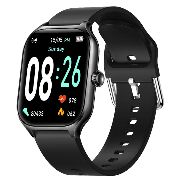 Fit7 Akıllı Saat Alüminyum Kasa Spor Silikon Kordon - 2