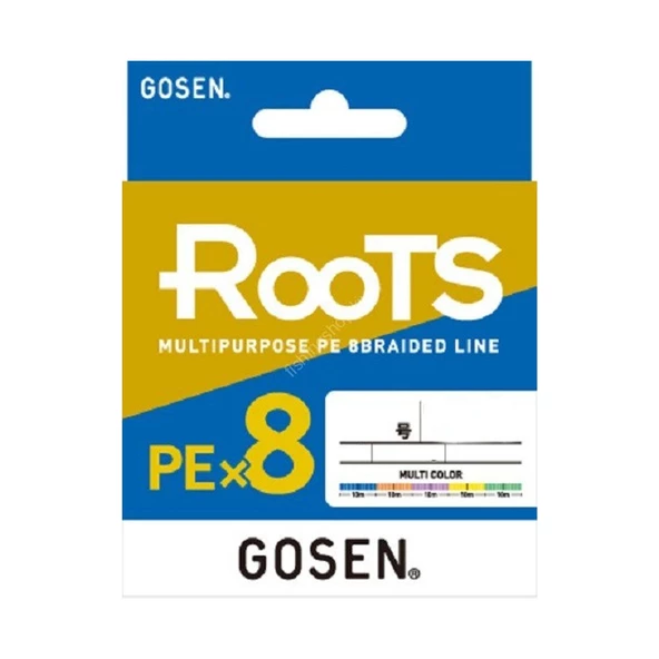 Gosen Roots 8B Multicolor 300m İp Misina Kalınlık (mm) : 0,13mm