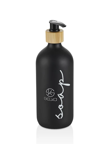 Selka Home 500 ML. Cam Sıvı Sabun ve Losyon Seti 2'li - 5
