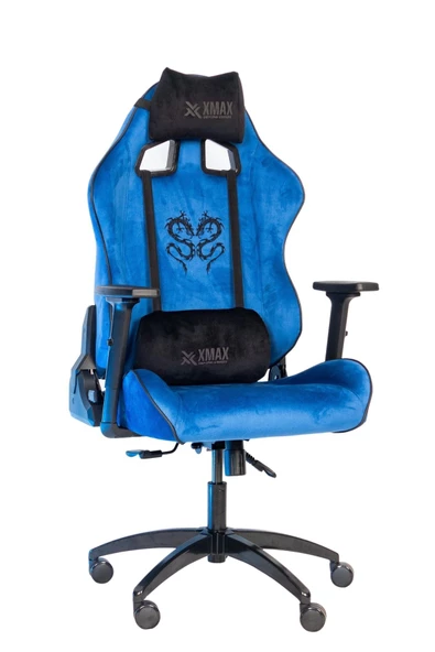 XMAX Rio Balerion Komple Baby Face Terletmez Kumaş Ultra Hissiyat Profsyonl Saks Mavi Oyuncu Koltuğu - Resim 3