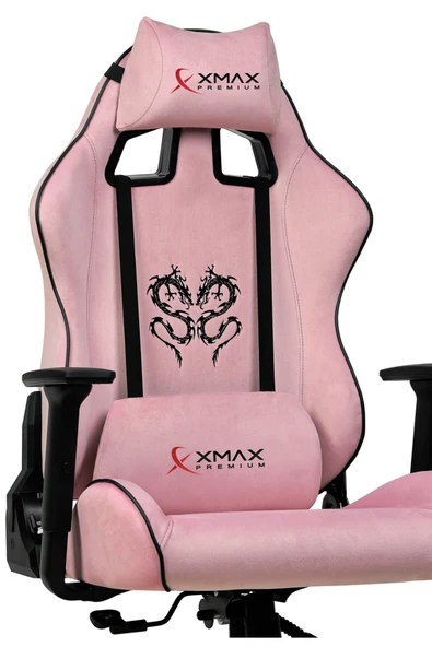 XMAX / Rio Balerion Pembe Kumaş Oyuncu Koltuğu / 100 KG Strong Carrier