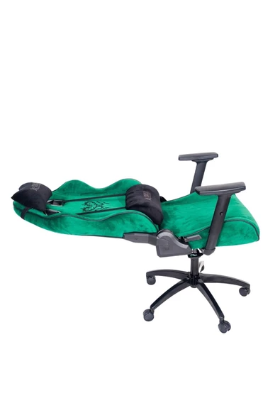 XMAX Rio Balerion Komple Baby Face Terletmez Kumaş Ultra Hissiyat Profesyonel Yeşil Oyuncu Koltuğu - Resim 5