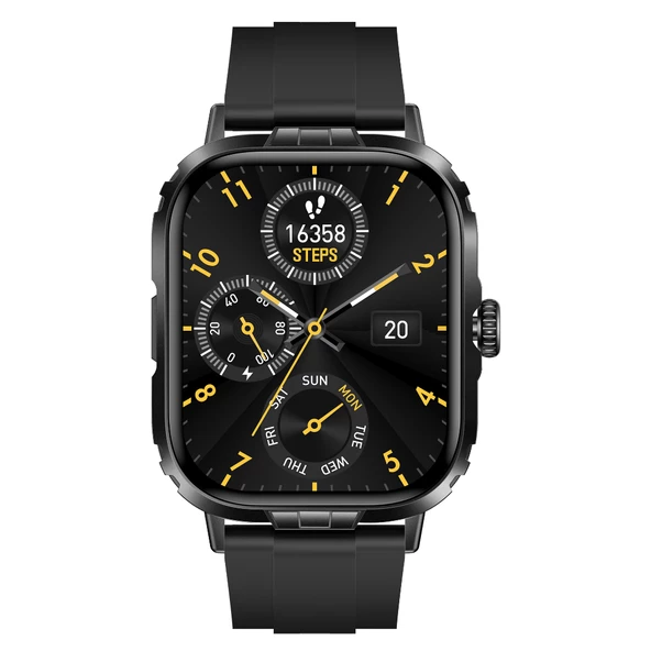 Tech8 Akıllı Saat Alüminyum Kasa Spor Silikon Kordon - 5