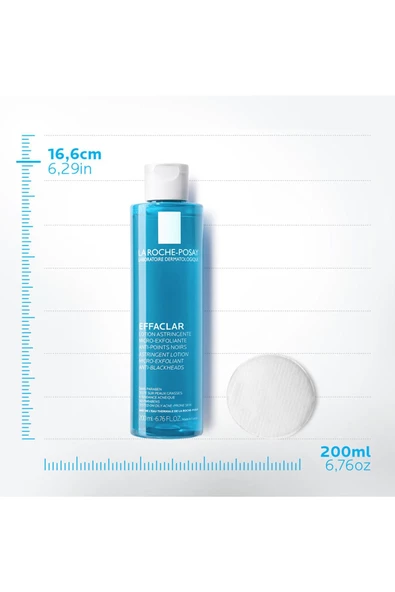 La Roche Posay Effaclar Mikro Soyucu Tonik Yağlı/Akneye Eğilim Gösteren Ciltler Ciltler Gözenek Sıkılaştırıcı 200ml - 2