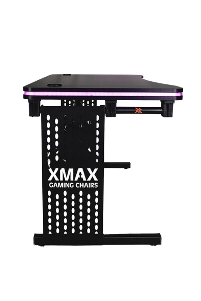 XMAX Bıfold Rgb Işıklı 140x70cm Oyuncu Masa Yayıncı Masası Monteli Gönderim