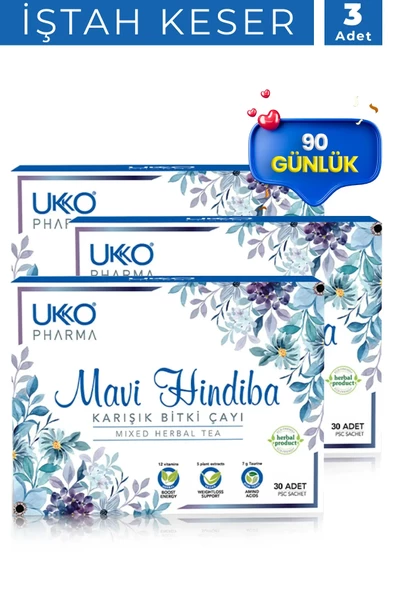 Ukko Pharma 90 Günlük Mavi Hindiba Karışık Bitki Çayı