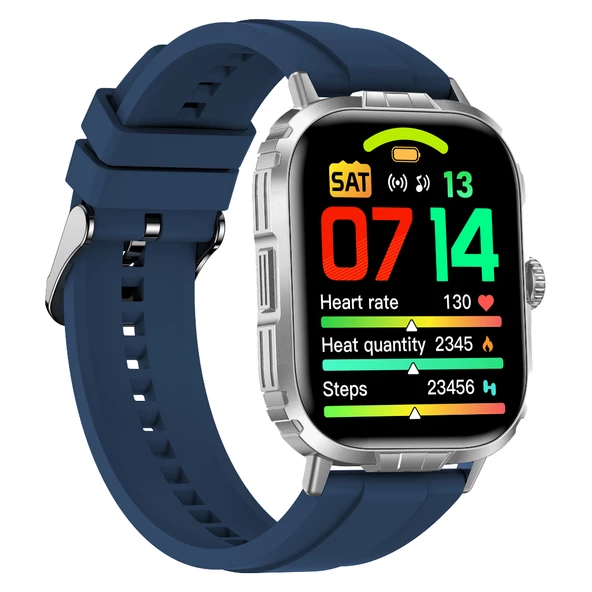 Tech8 Akıllı Saat Alüminyum Kasa Spor Silikon Kordon - 7