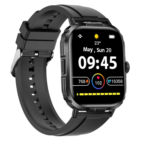 Tech8 Akıllı Saat Alüminyum Kasa Spor Silikon Kordon - 2