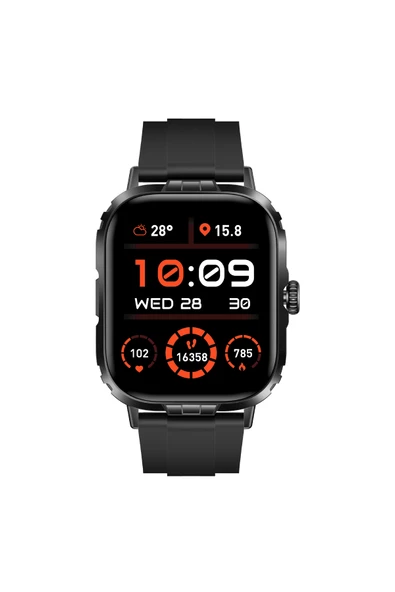 Tech8 Akıllı Saat Alüminyum Kasa Spor Silikon Kordon - 11