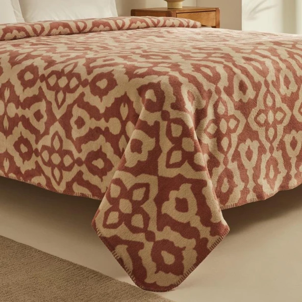 Karaca Home Rina Pembe Tek Kişilik Pamuklu Battaniye - 3