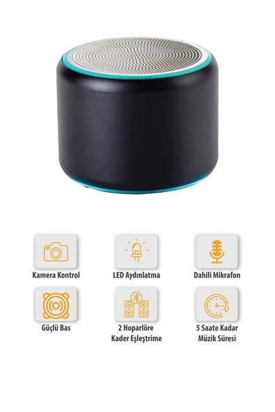 Mini S 5W Bluetooth Hoparlör Kablosuz - 11