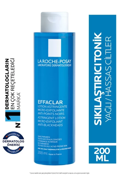 La Roche Posay Effaclar Mikro Soyucu Tonik Yağlı/Akneye Eğilim Gösteren Ciltler Ciltler Gözenek Sıkılaştırıcı 200ml - 5