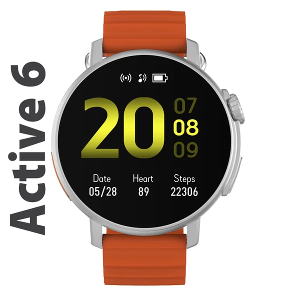 Active6 Akıllı Saat Yuvarlak Alüminyum Kasa Spor - 6